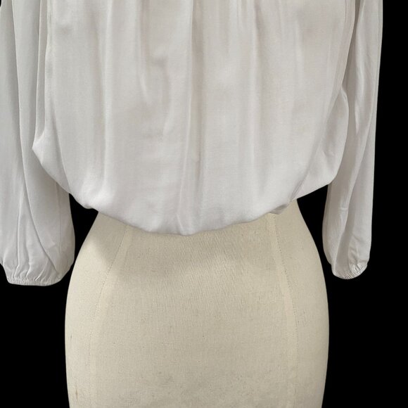 Brandy Melville Euro Summer Off/On Shoulder Crop Shirt Boho Coquette Y2K-OS - Picture 3 of 11